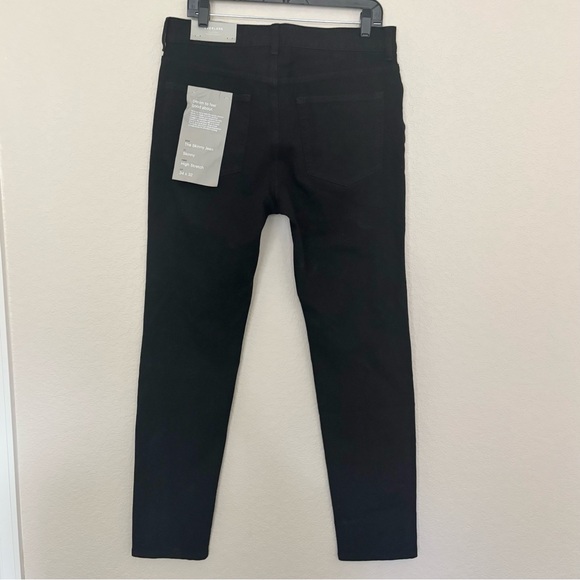 Everlane Uniform Black Slim Jeans Mens 34x32 High-Rise Stretch Tapered Fit - Picture 8 of 11